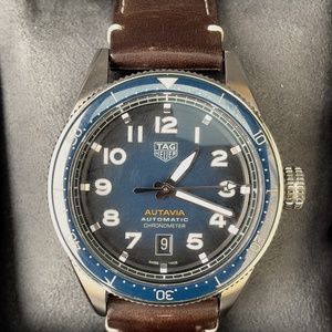 Tag Heuer Autavia WBE5116.FC8266 Calibre 5 Movement Automatic Full Set Bundle